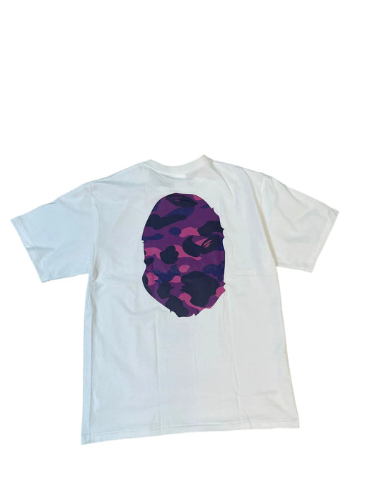 Bape Tee "White/Purple Camo"