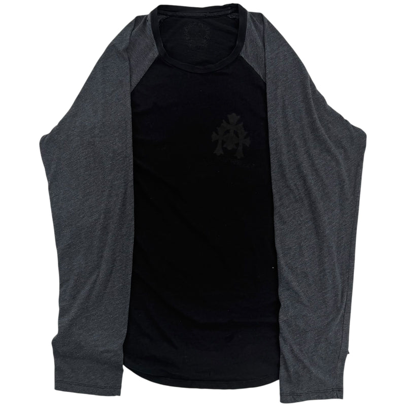 Chrome Hearts Vintage Raglan Tee Black Grey - Lightly Worn