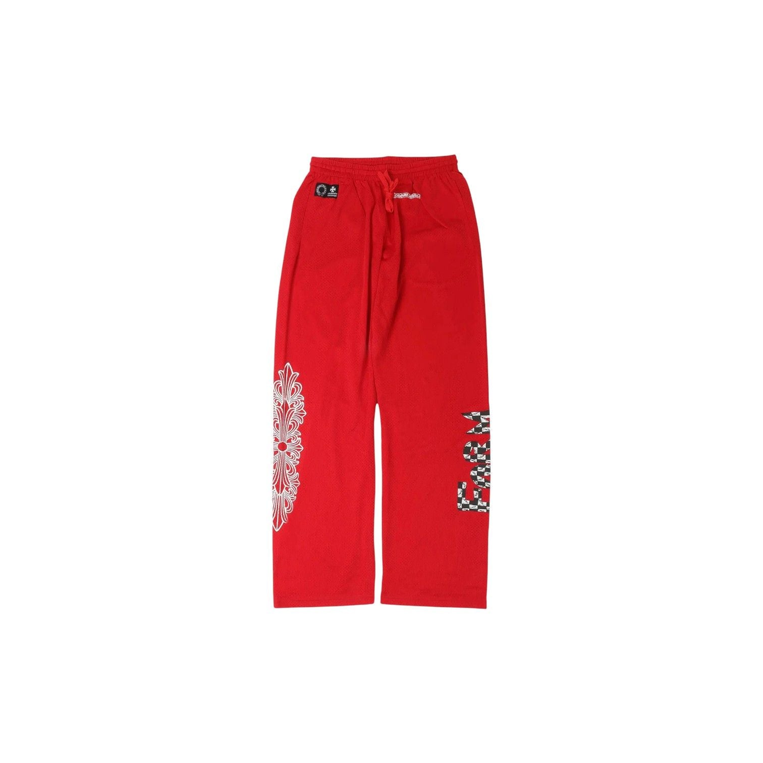 Chrome Hearts Mesh Warm Up Sweatpants Red