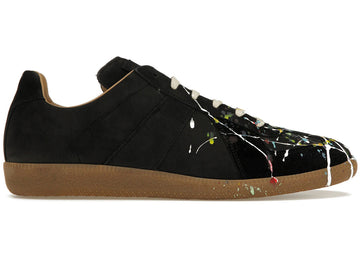 Maison Margiela Paint Replica German Army Trainer (GAT) Black - Lightly Worn