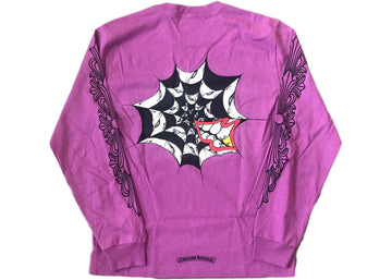 Chrome Hearts Matty Boy Spider Web L/S T-shirt Purple - Lightly Worn