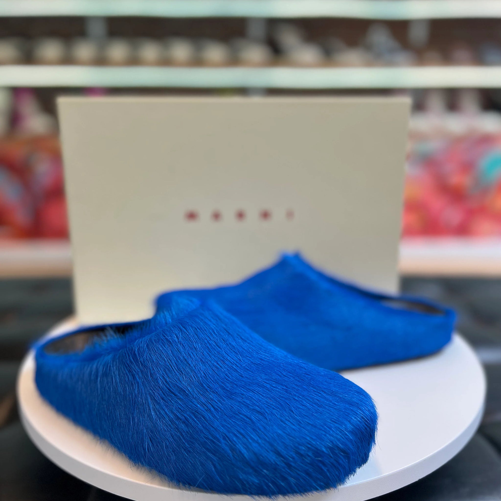 Marni Fussbet Slide "Royal Blue"