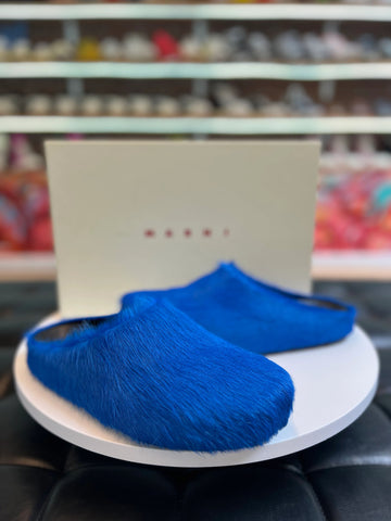 Marni Fussbet Slide "Royal Blue"