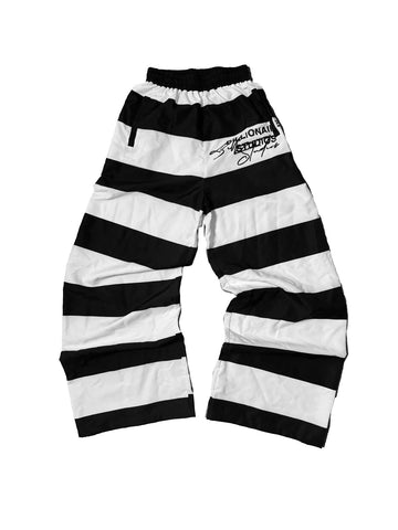 Billionaire Studios Bills Prison Track Pants "Black/White"