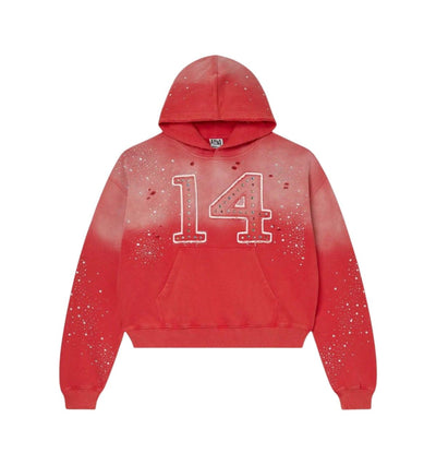 Vale 14 Patch Hoodie Red