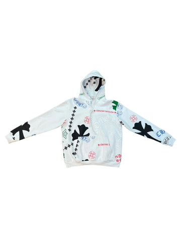 Chrome Hearts Stencil Hoodie "White"