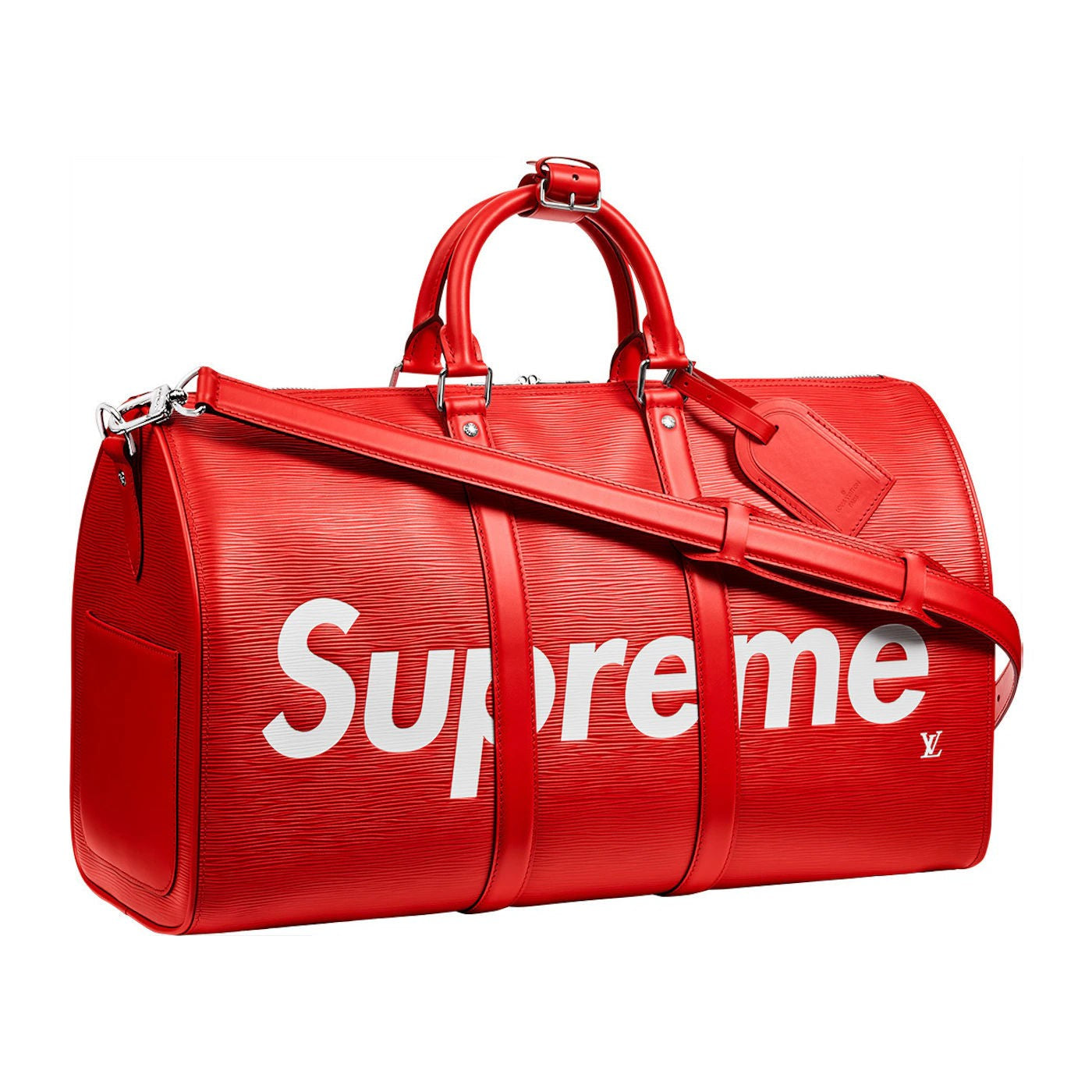 Louis Vuitton x Supreme Keepall Bandouliere Epi 45 Red