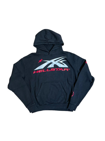 Hellstar Sport Logo Hoodie "Black/Red Gel"