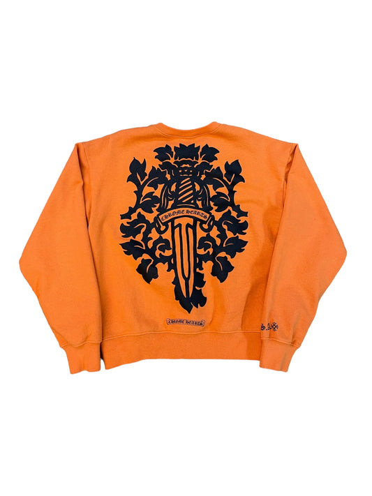 Chrome Hearts Dagger Crewneck "Orange" (Pre-Owned)