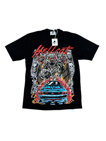 Warren Lotas Hellcat Gatekeeper Tee "Black/Red"