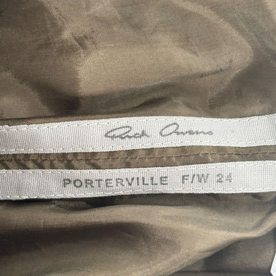 Rick Owens Leather Cargo Pants "Brown"