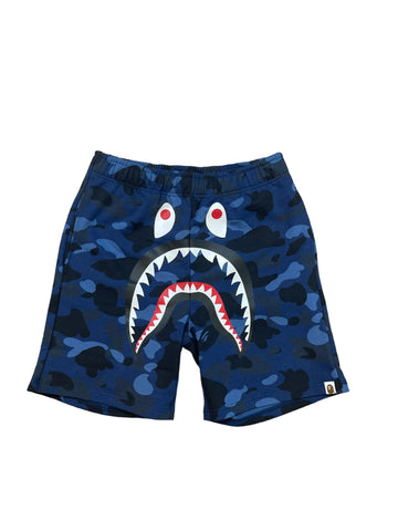 Bape Shark Sweatshorts "Navy"