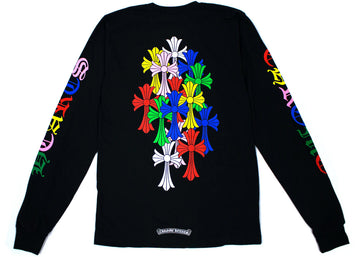 Chrome Hearts Multi Color Cross Cemetery L/S T-shirt Black