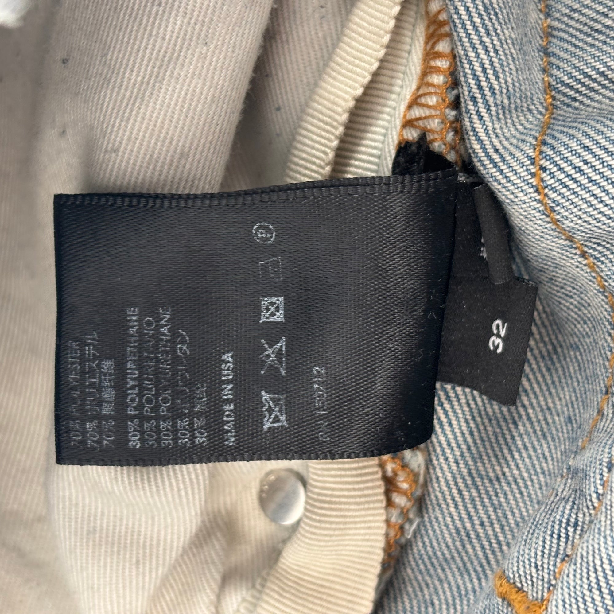 Amiri MX1 Jeans Pink Suede Patches - Lightly Worn