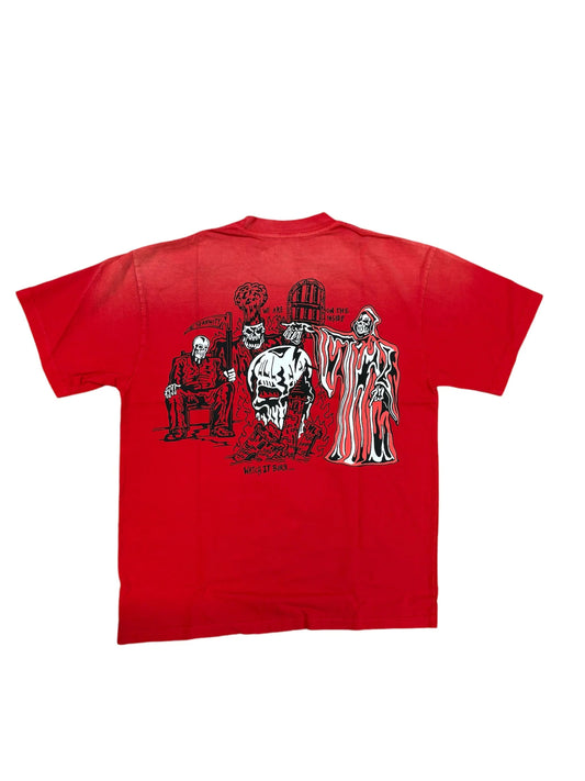 Warren Lotas Watch it Burn Tee "Red"