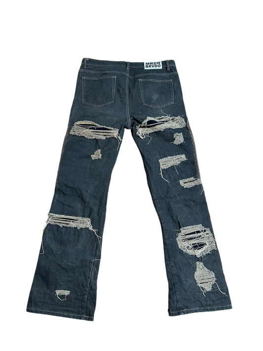 Who Decides War Flare Distressed Icon Jeans