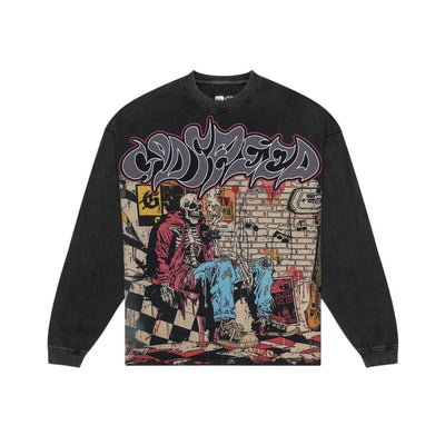 Godspeed Stoner Longsleeve Tee "Washed Grey"