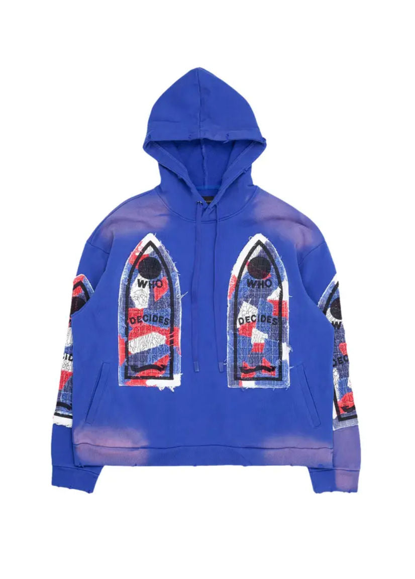 Who Decides War Glory Hoodie Blue