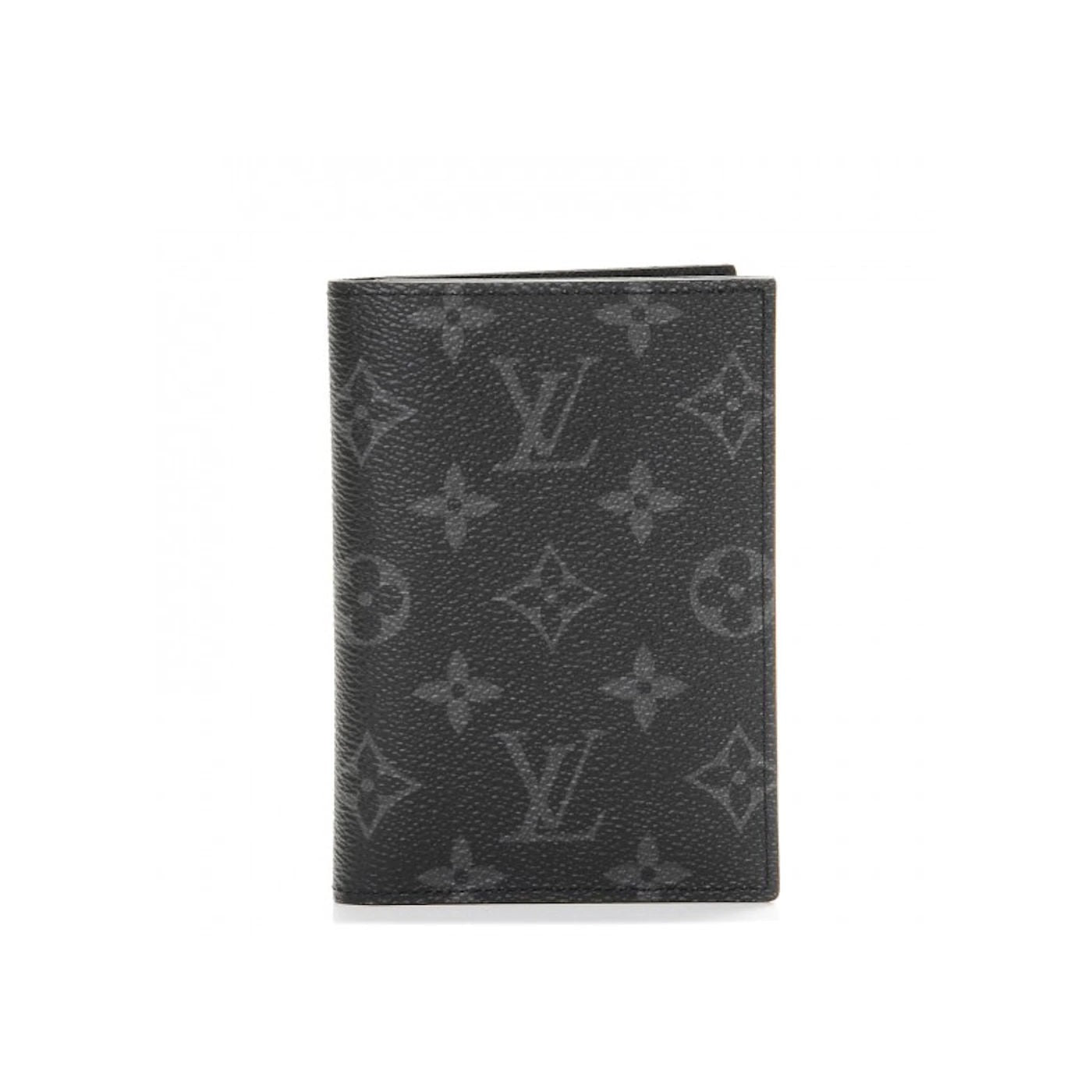 Louis Vuitton Passport Cover Monogram Eclipse Black/Grey