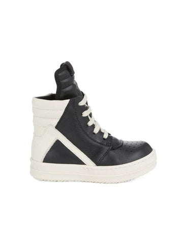 Kids Rick Owens Geobasket "Black/White"