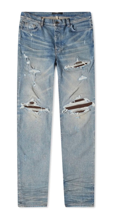 Amiri MX1 Ribbed Jean Blue - Lightly Worn
