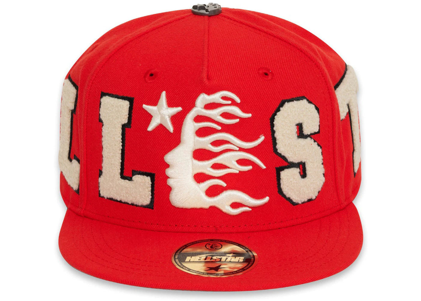 Hellstar OG Patch Fitted Hat Red