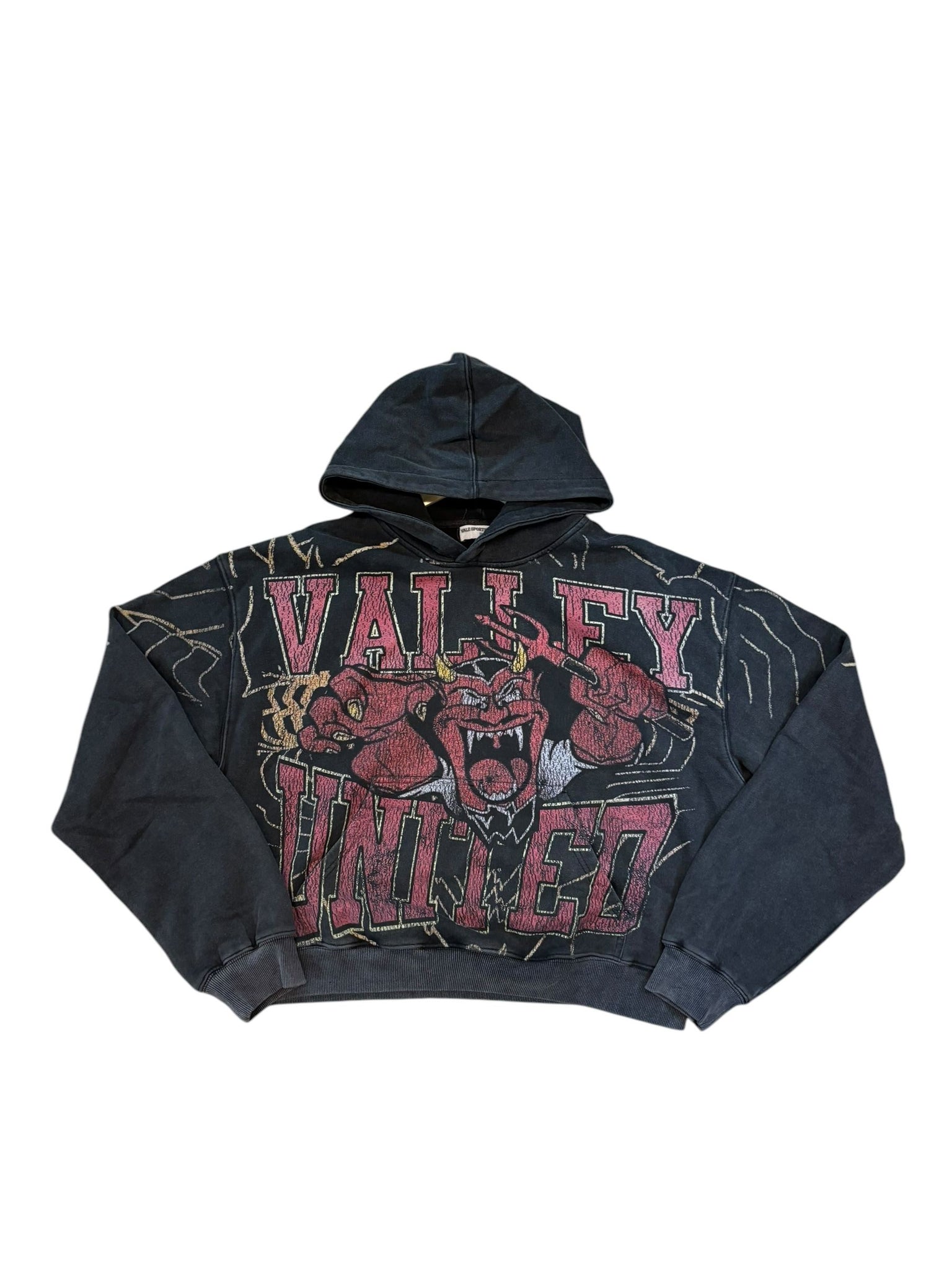 Vale Valley Mascot Hoodie "Black Washed"