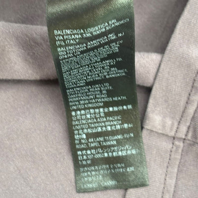 Balenciaga Embroidered Logo Tee Plum - Lightly Worn