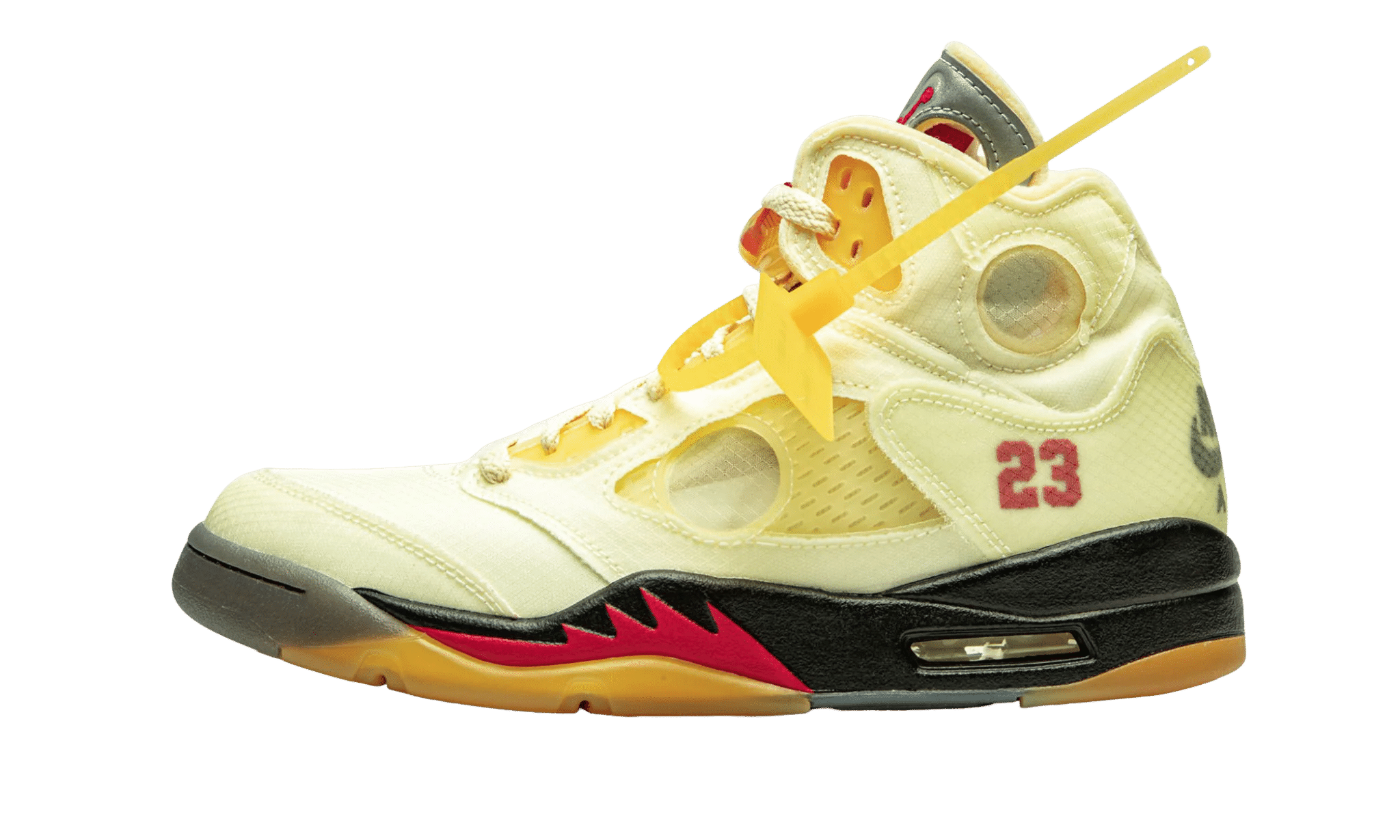 Air Jordan 5 Retro x Off White "Sail"