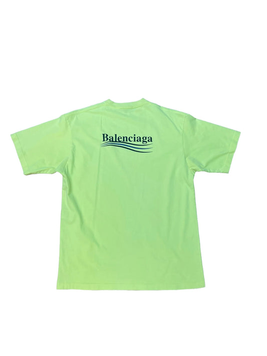 Balenciaga Campaign Logo Tee "Neon"