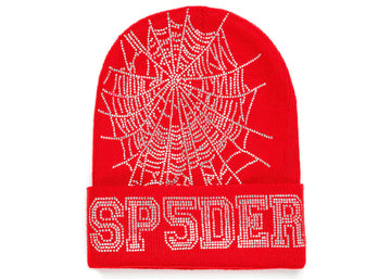 Sp5der Web Beanie Red