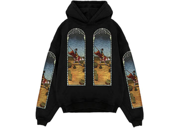 Who Decides War x EST Gee Stained Glass Hoodie Black