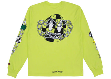 Chrome Hearts Matty Boy Link L/S T-shirt Lime Green - Lightly Worn