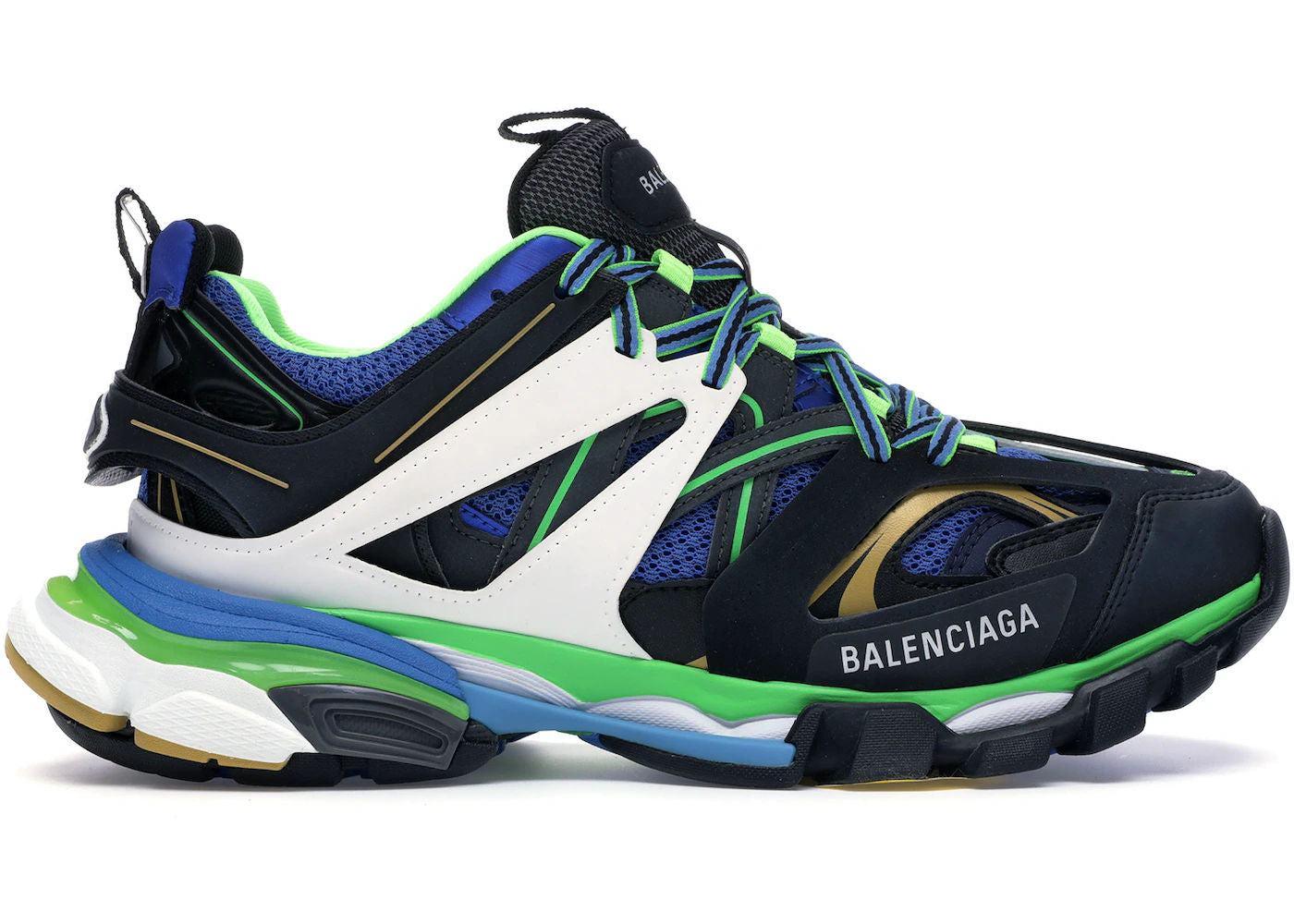 Balenciaga Track Green White Blue - Lightly Worn