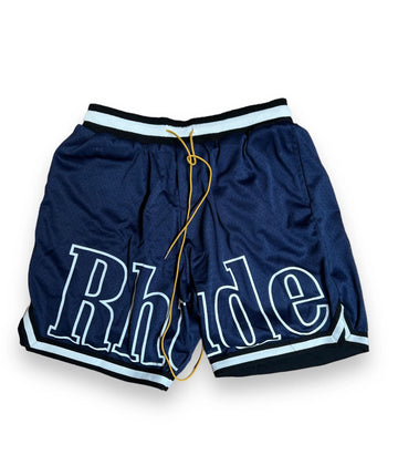 Rhude Court Short "Navy Logo"