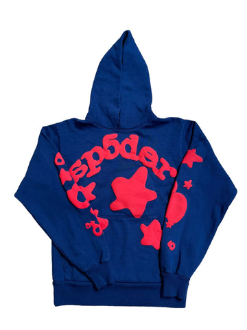 Spider Beluga Hoodie "Navy/Red"