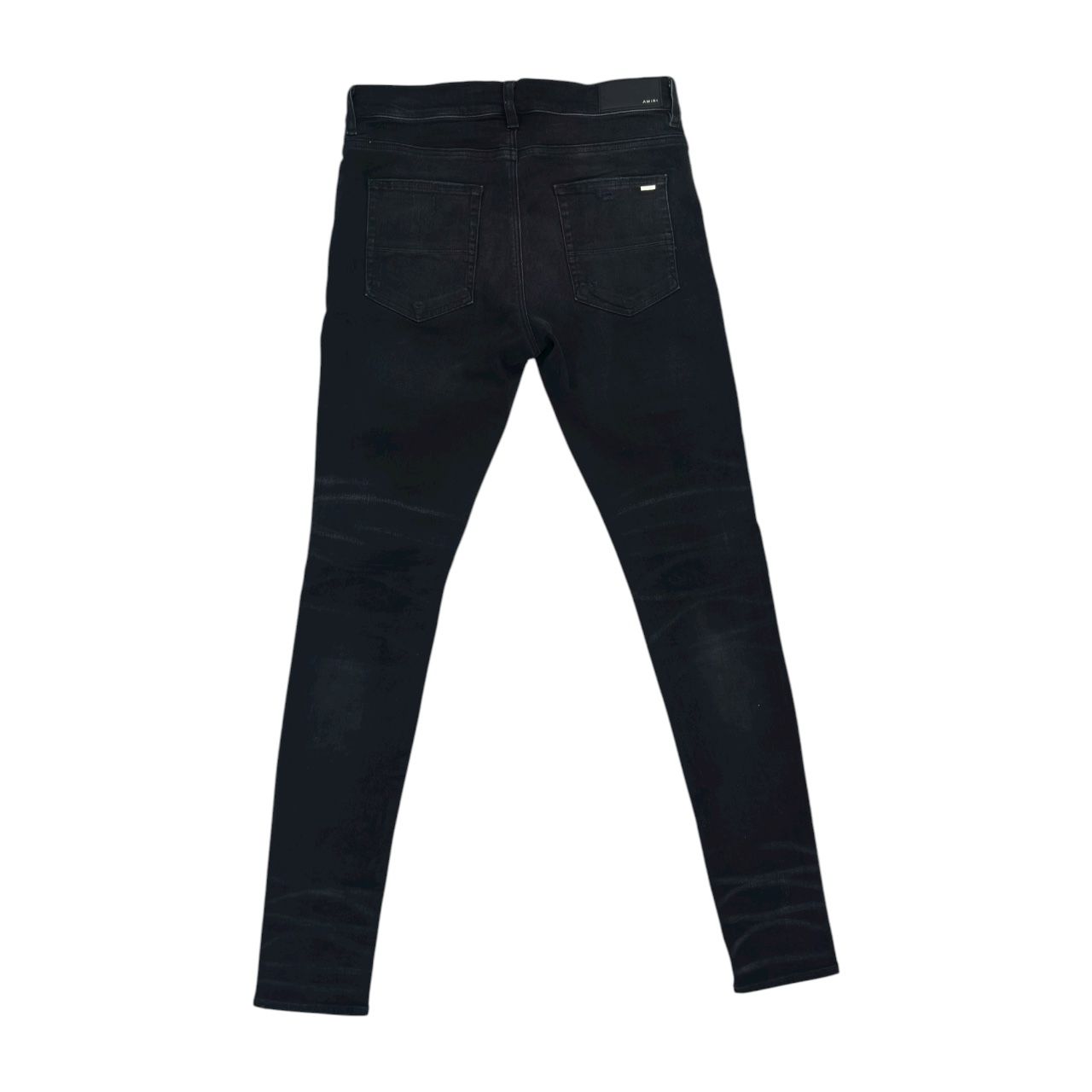 Amiri Paint Drip Logo Jeans &quot;Black&quot; - Lightly Worn