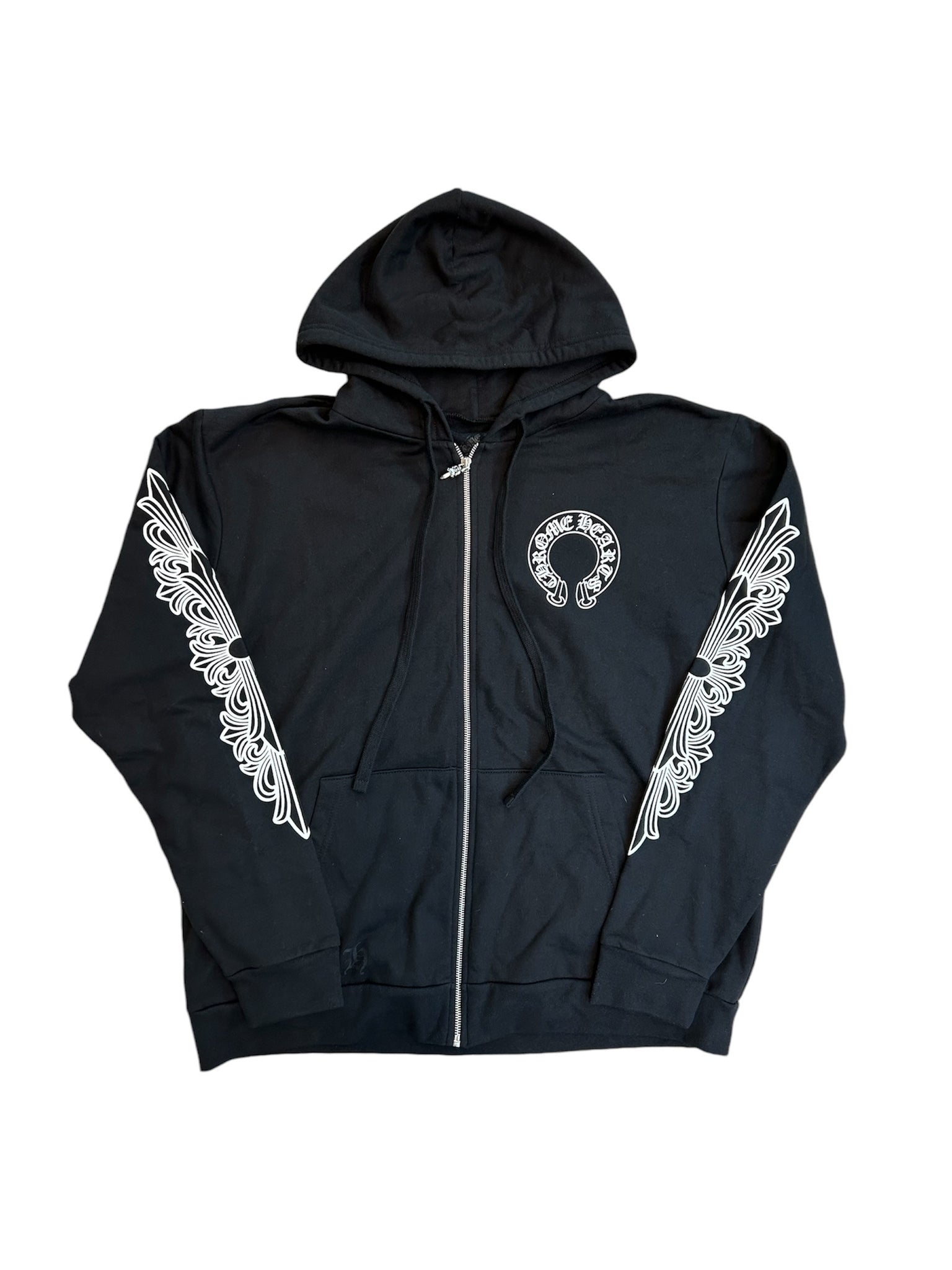 Chrome Hearts Horseshoe Zip Hoodie "Black"