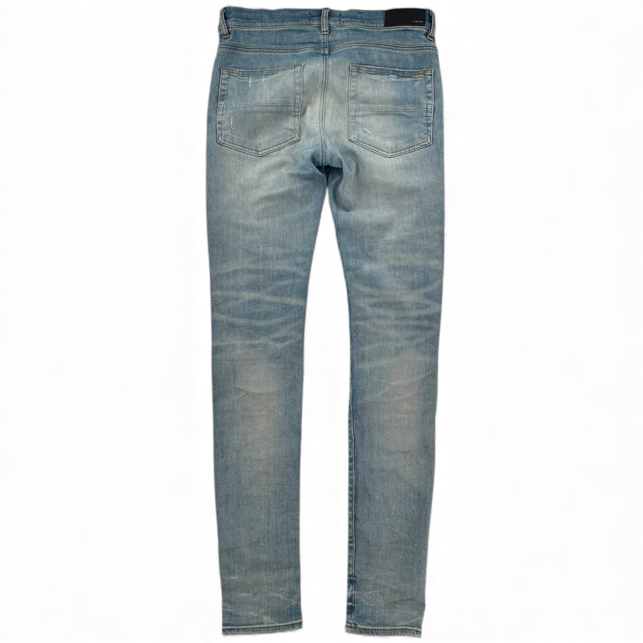 Amiri MX1 Jeans Pink Suede Patches - Lightly Worn