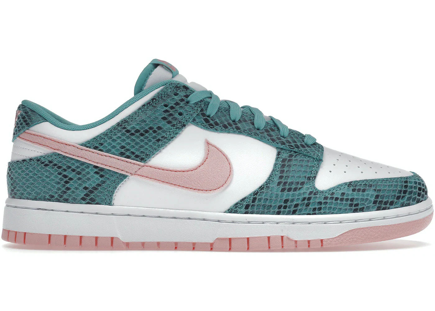 Nike Dunk Low "Snakeskin Washed Teal Bleached Coral"