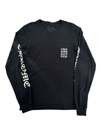 Chrome Hearts Eyechart Pocket Longsleeve Black - Lightly Worn