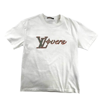 Louis Vuitton Lover Tee White - Lightly Worn