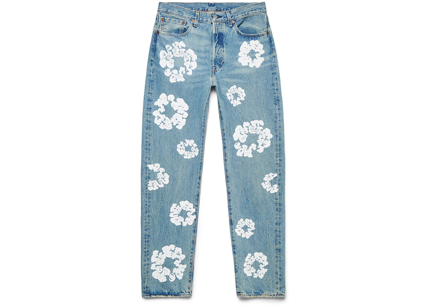 Denim Tears x Levi&#39;s Cotton Wreath Jean Light Wash