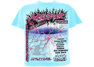 Hellstar Neuron Tour T-Shirt Light Blue