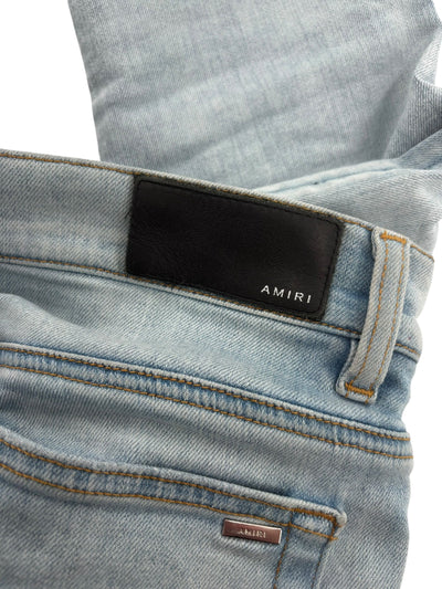 Amiri MX1 Light Blue Flannel Ribbed Jean - Lightly Worn
