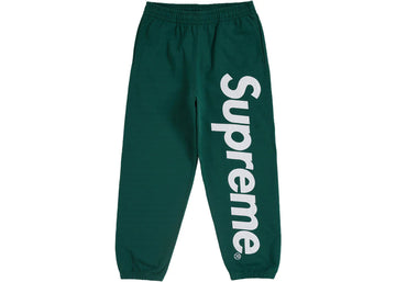 Supreme Satin Applique Sweatpant FW24 Dark Green