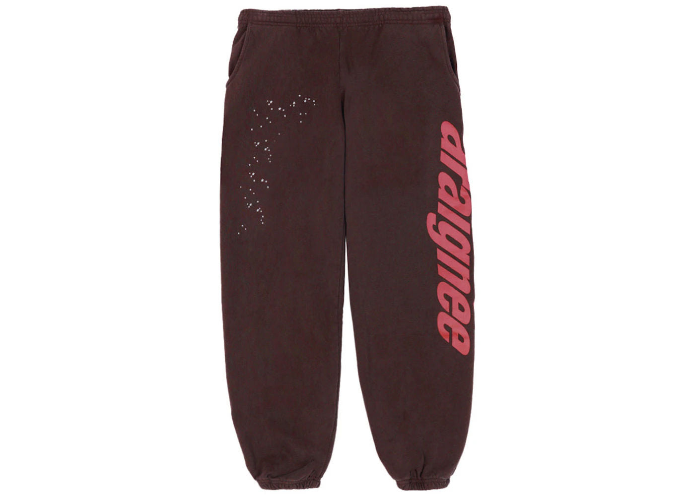 Sp5der Araignee Sweatpants Brown - Lightly Worn