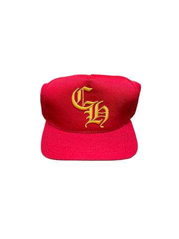 Chrome Hearts CH Snapback Hat "Red/Yellow"