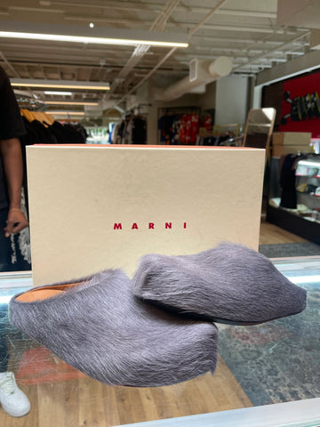 Marni Fussbet Slide "Grey"