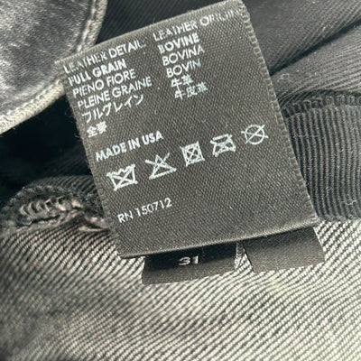 Amiri Mx1 Black Ribbed Grey - Lightly Worn